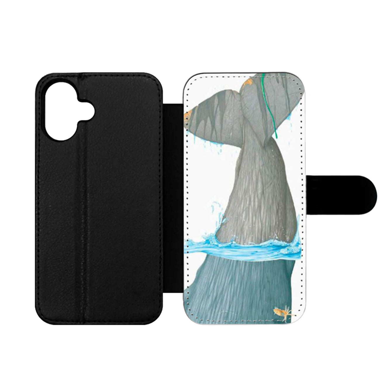 Whale Tail Moby Dick Wallet iPhone Case