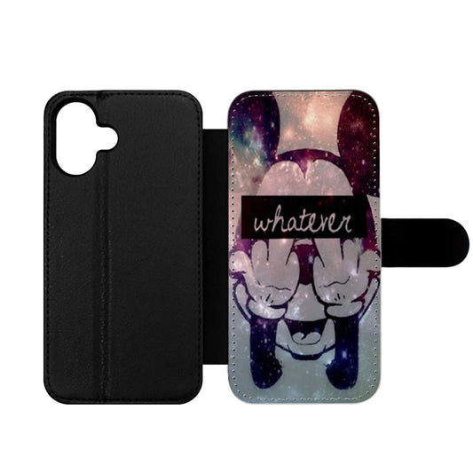 Whatever Mickey Mouse Wallet iPhone Case