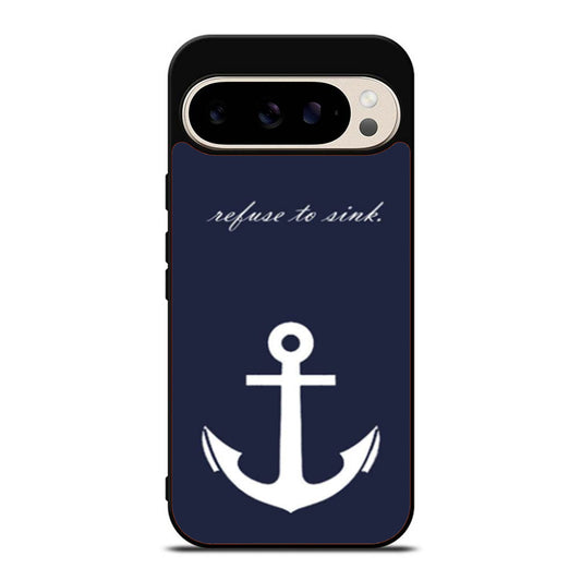 White Anchor On Blue Word Quote Google Pixel 9 Pro Case