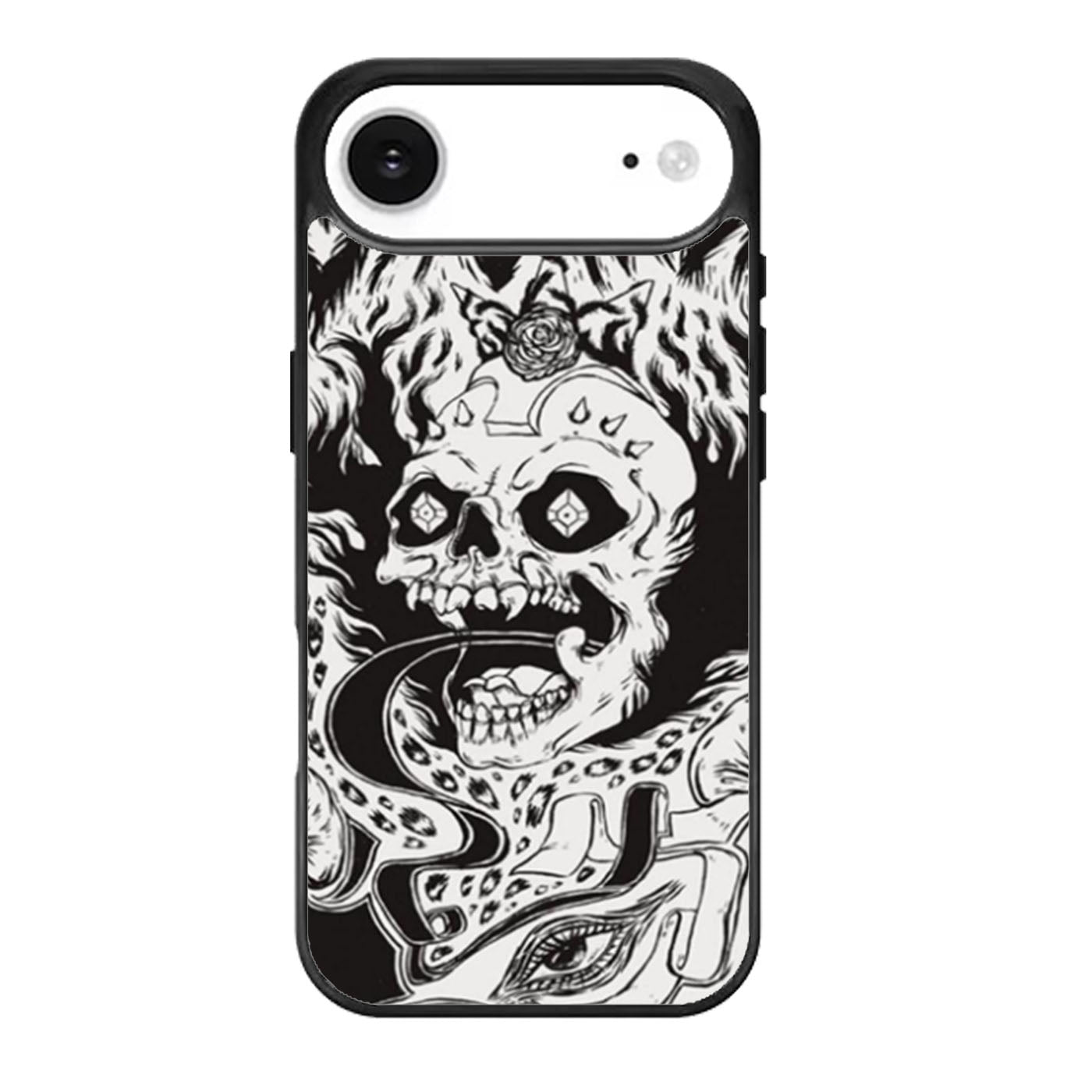 White Grimes Skull iPhone Air Case
