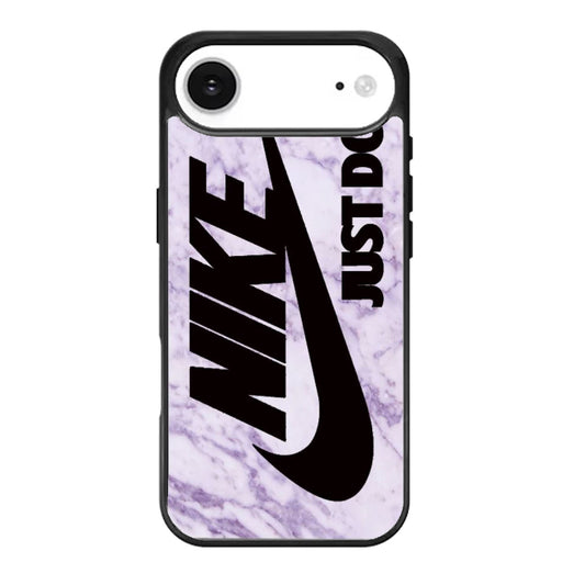 White Marble Nike Just Do it iPhone Air Case