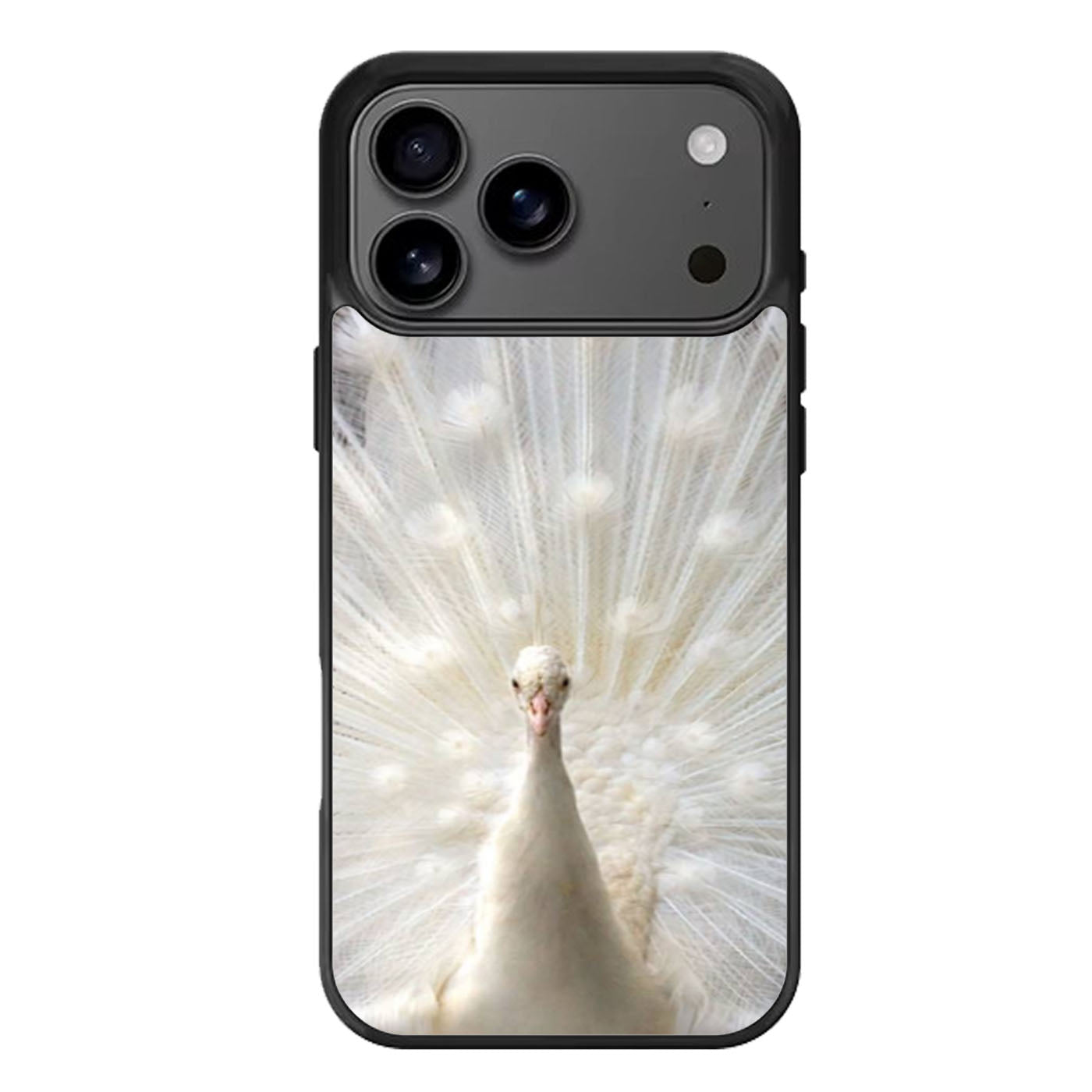 White Peacock iPhone 17 Pro Max Case