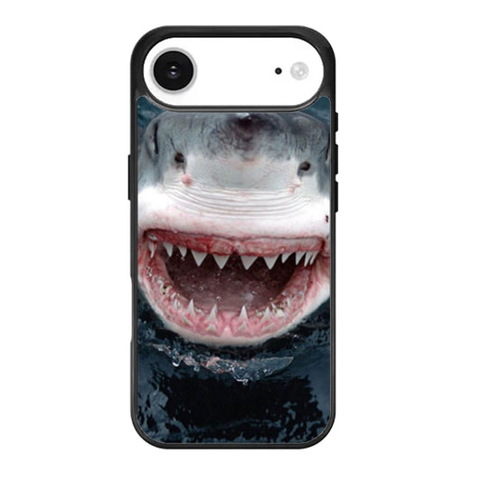 White Shark Portrait iPhone Air Case