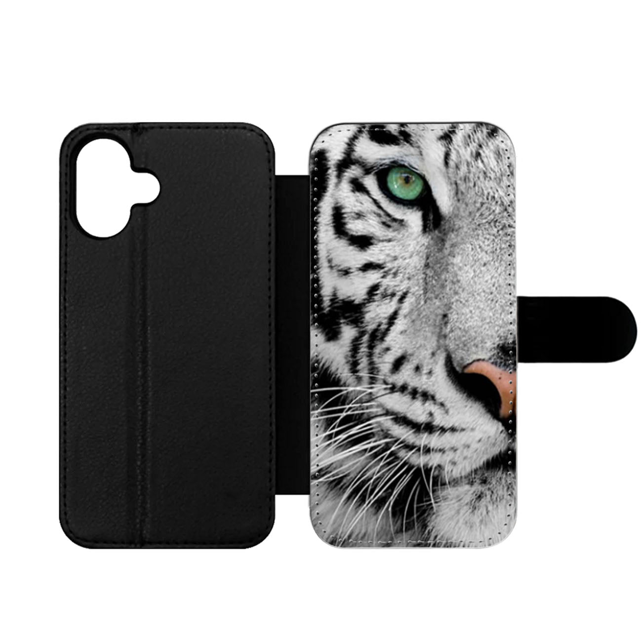 White Tiger Wallet iPhone Case