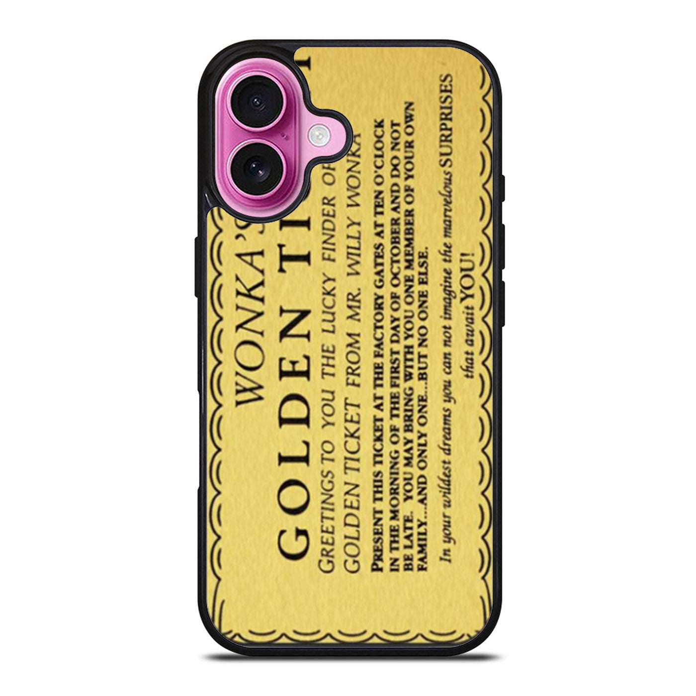 Willy Wonka Golden Ticket iPhone Case Cover
