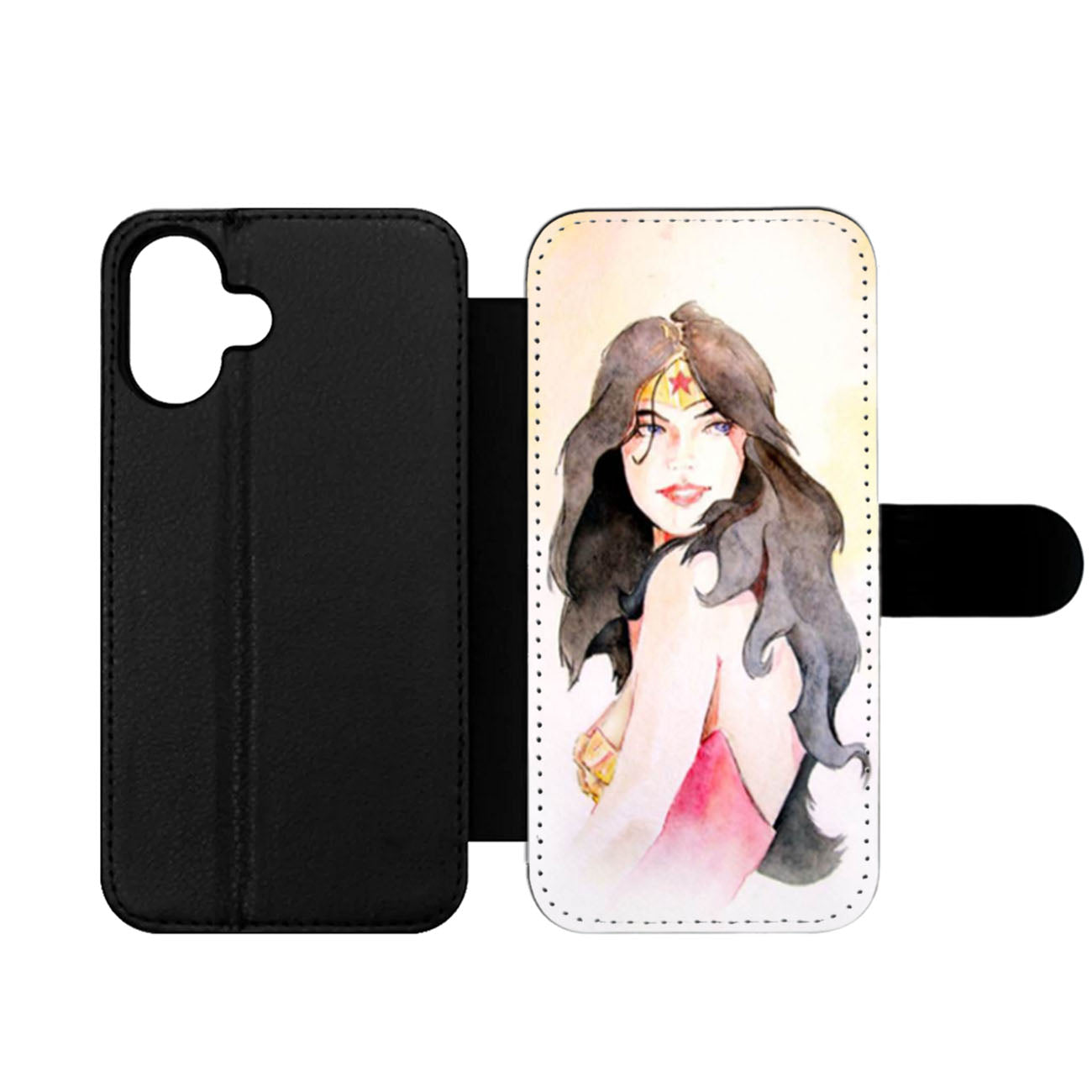 Wonder Woman Watercolor Wallet iPhone Case