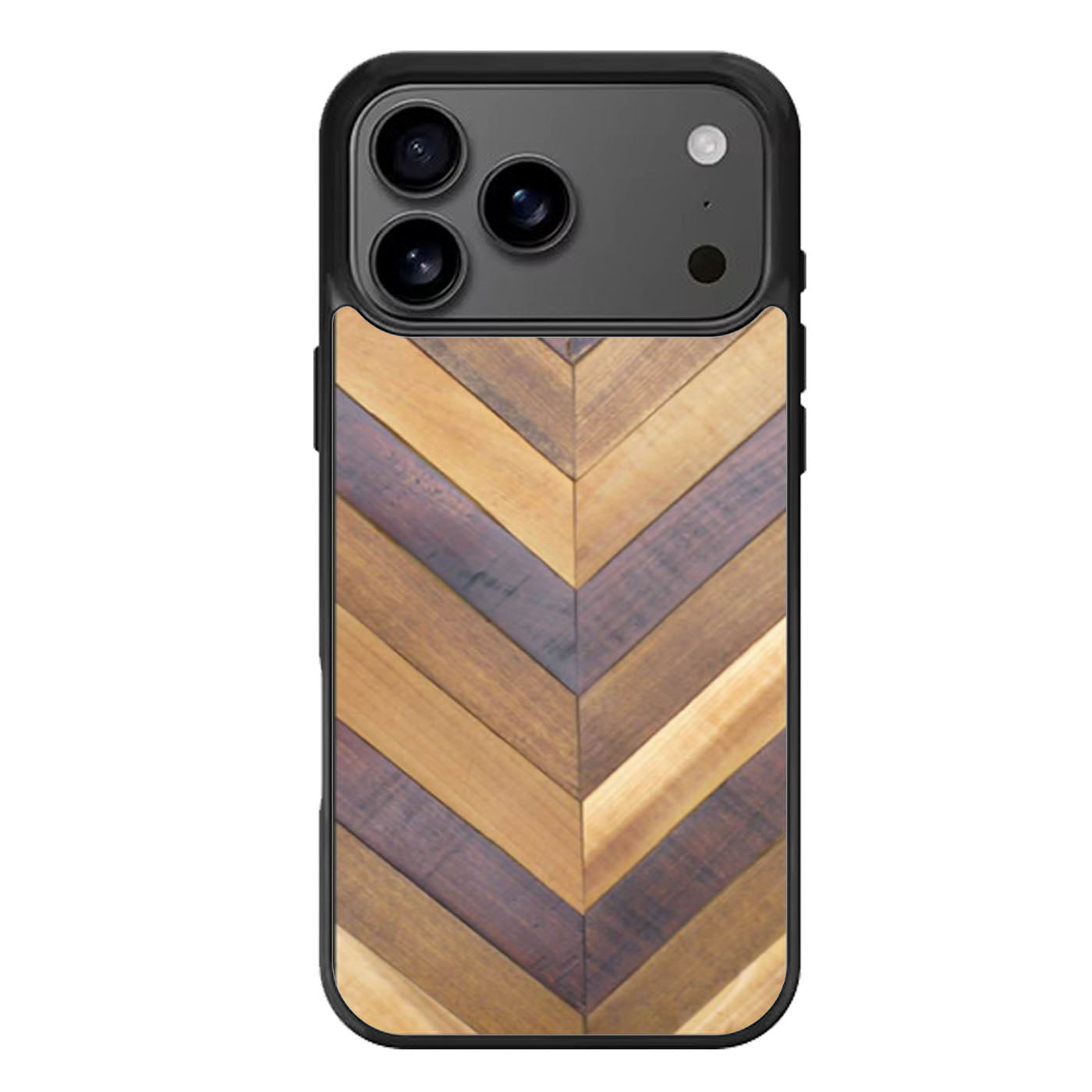 Wooden Chevron iPhone 17 Pro Max Case
