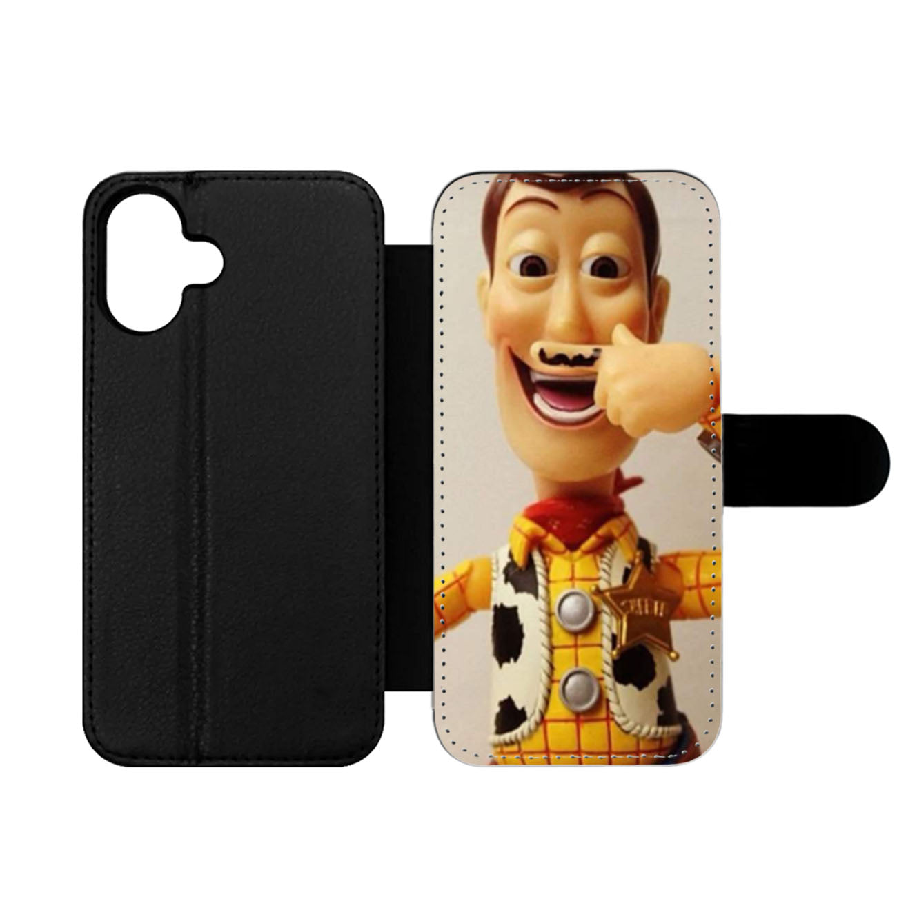 Woody Mustache Toy Story Wallet iPhone Case