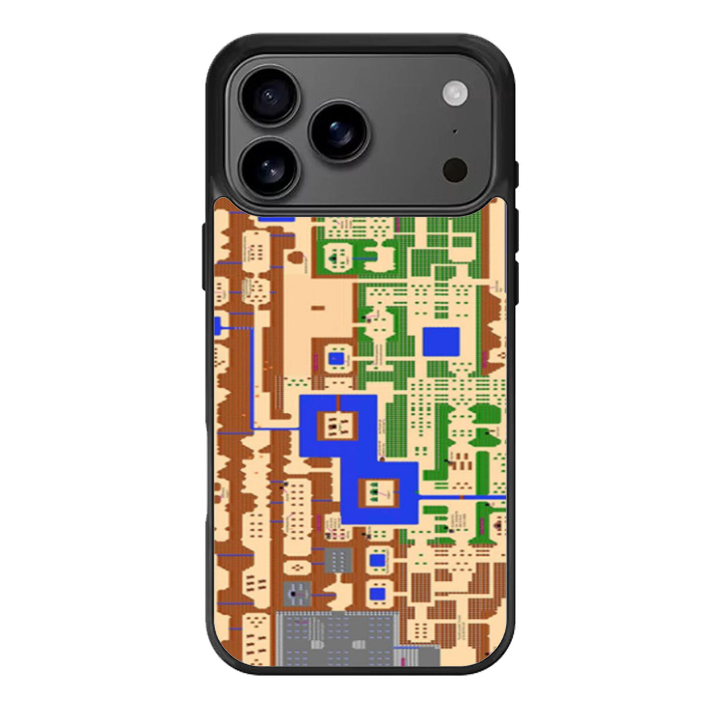 World Map Legend of Zelda iPhone 17 Pro Max Case
