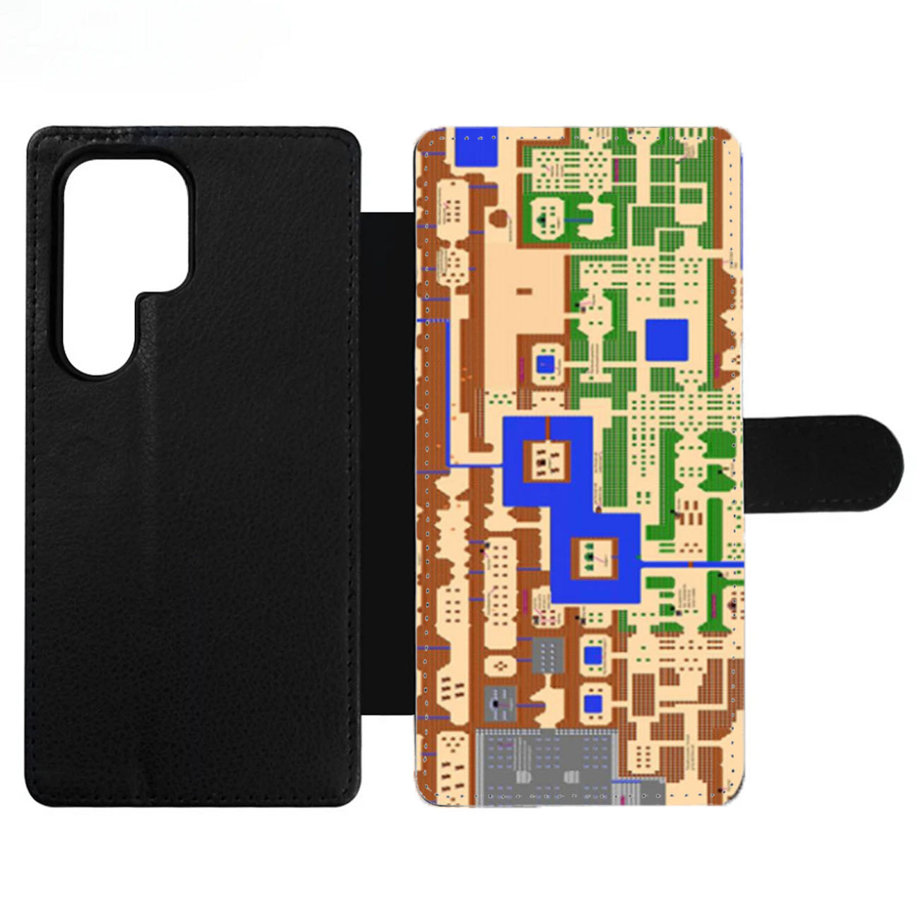 World Map Legend of Zelda Wallet Samsung Case