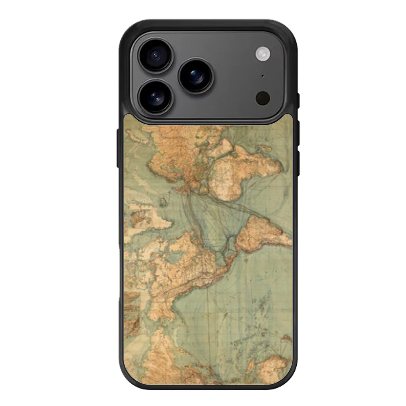 World Map iPhone 17 Pro Max Case