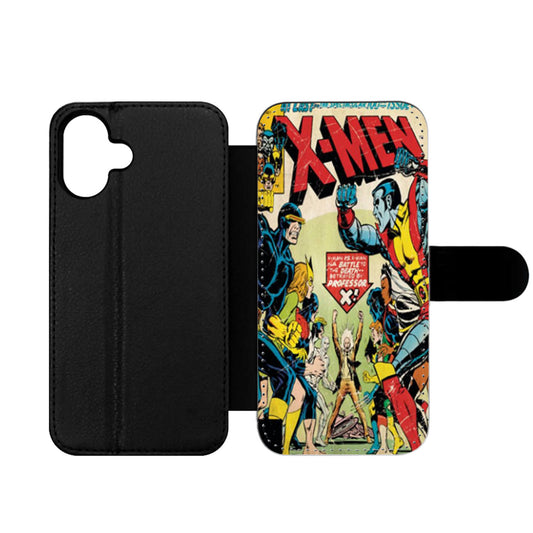 X Men Retro Comic Book Wallet iPhone Case