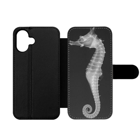X Ray Seahorse Wallet iPhone Case