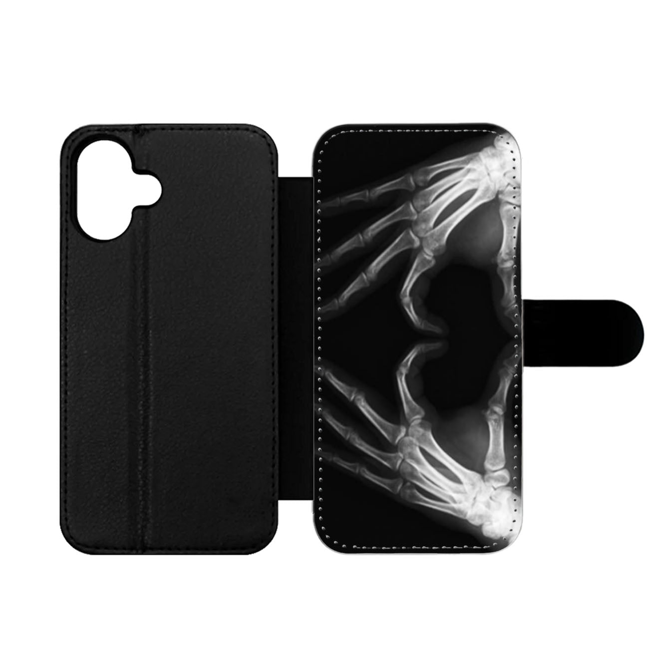 X Ray Heart Wallet iPhone Case