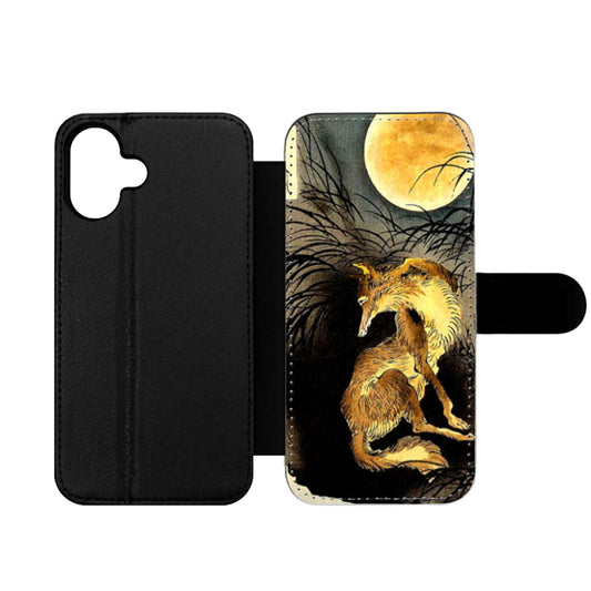 Yoshitoshi Musashi Plain Moon Wallet iPhone Case