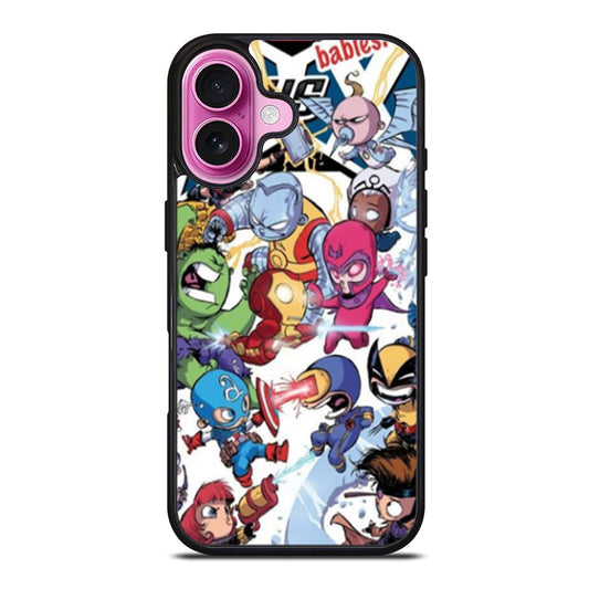 Young Marvel Avengers XMen Babies iPhone Case Cover