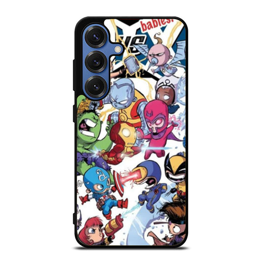 Young Marvel Avengers X Men Babies Samsung S25 Ultra Case