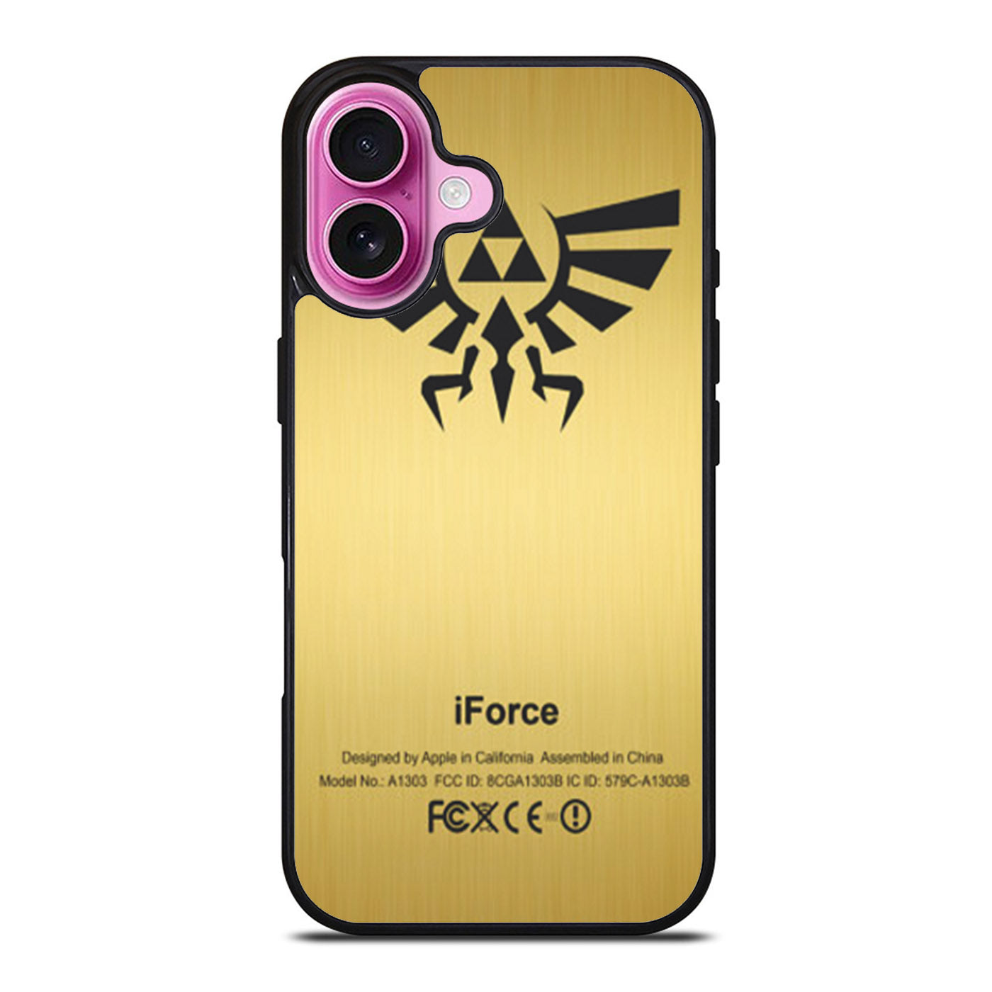 Zelda Force Logo on Gold iForce design iPhone Case Cover