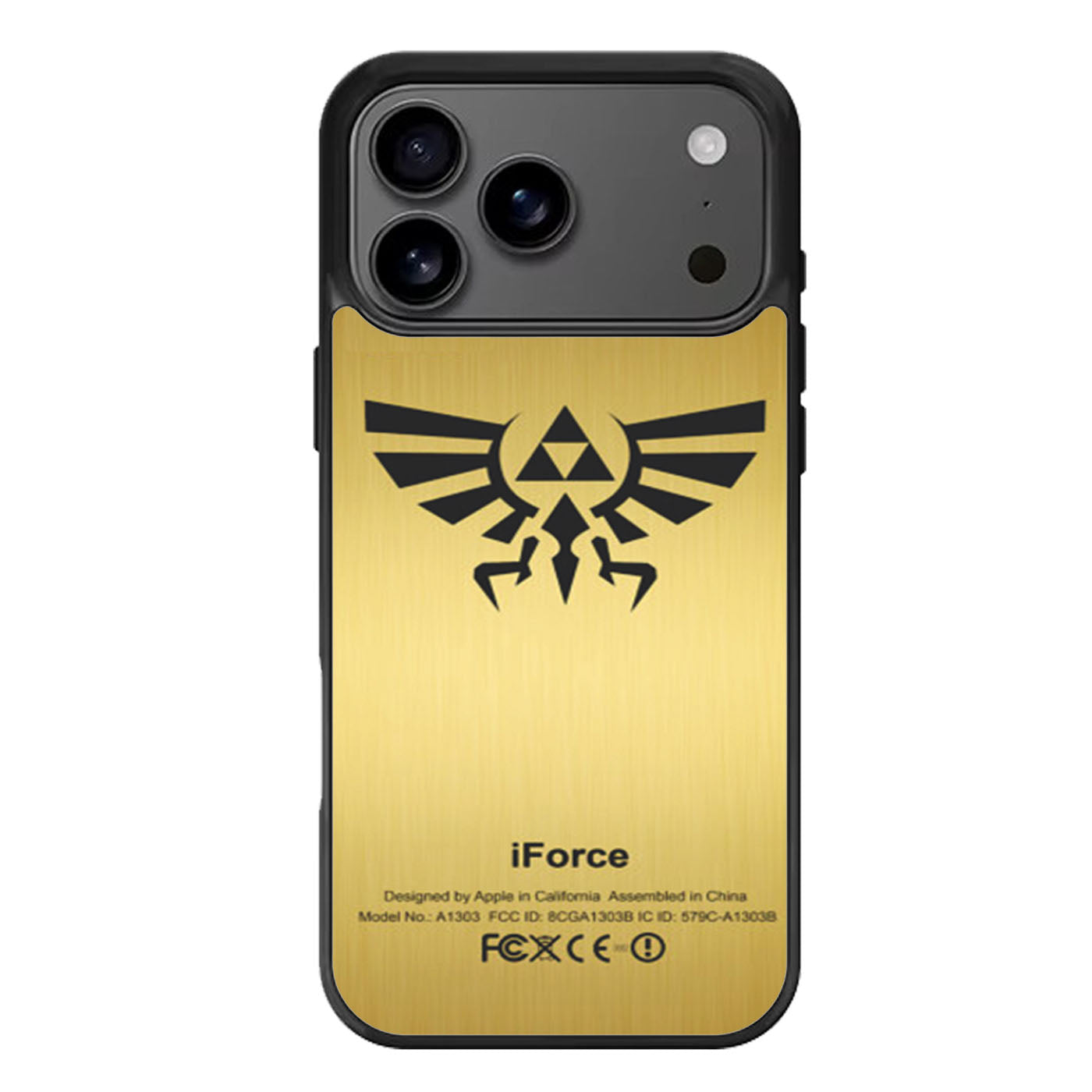 Zelda Force Logo on Gold iForce design iPhone 17 Pro Max Case