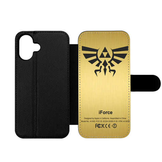 Zelda Force Logo on Gold iForce design Wallet iPhone Case