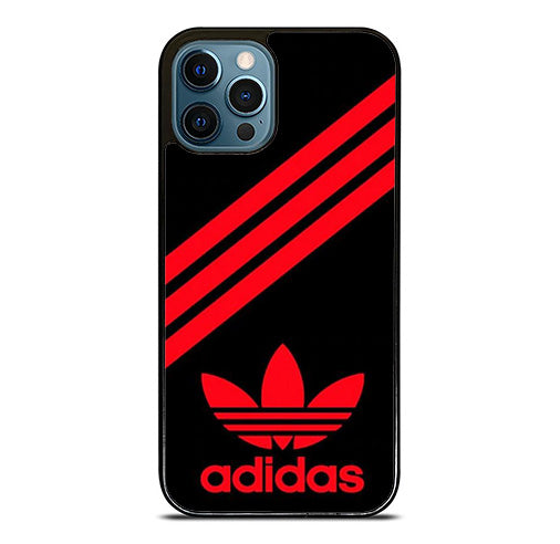 adidas black red striped iPhone 16 Pro Max Case