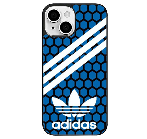 adidas blue hexagon cover iPhone 15 Plus Case