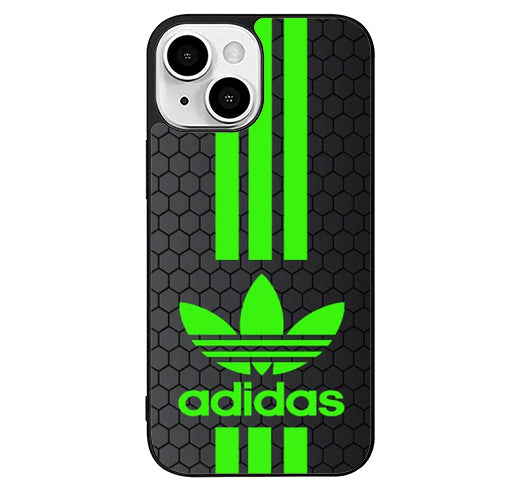 adidas green stripe iPhone 15 Plus Case