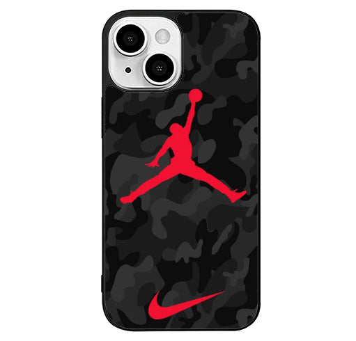 air jordan red black camo iPhone 13 Case