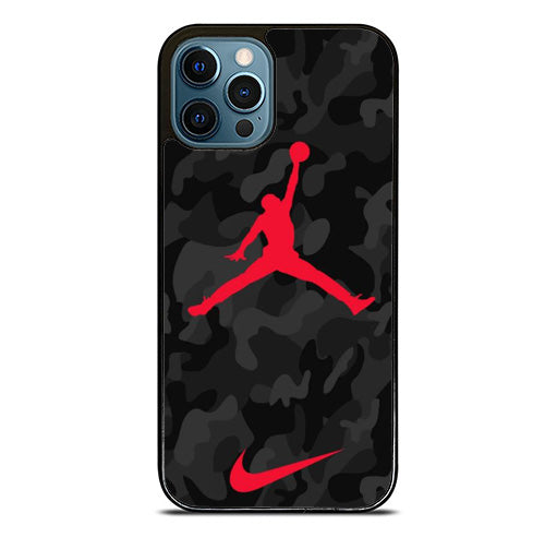 air jordan red black camo iPhone 14 Pro Max Case