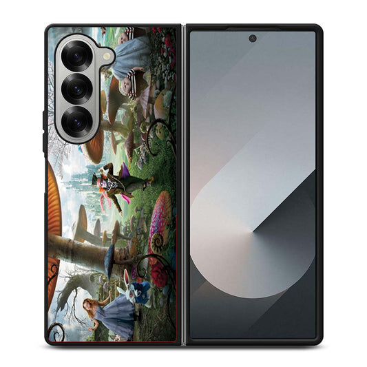 alice in wonderland cat disney for Samsung Z Fold 6 Case