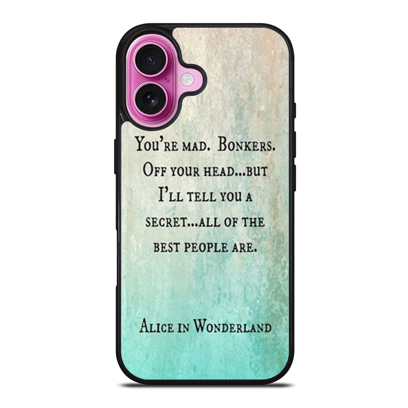 alice in wonderland disney Quote iPhone Case Cover