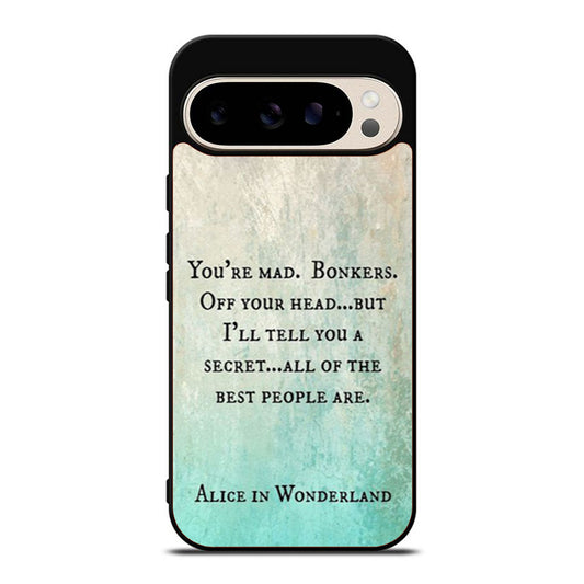 alice in wonderland disney Quote Google Pixel 9 Pro Case