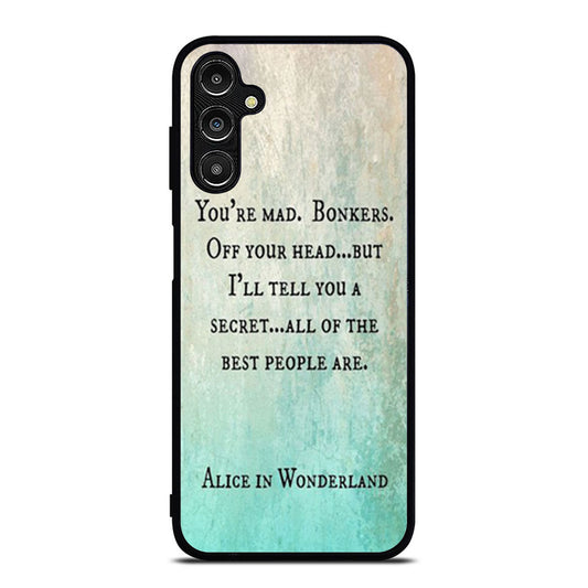 alice in wonderland disney Quote Samsung A16 Case