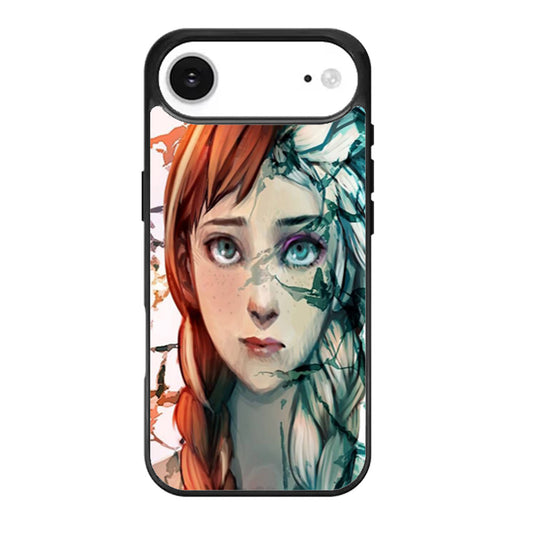 ana and elsa frozen face art iPhone Air Case