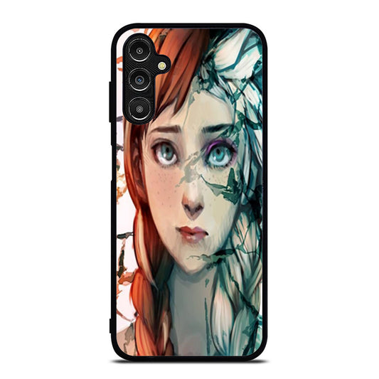 ana and elsa frozen face art Samsung A16 Case
