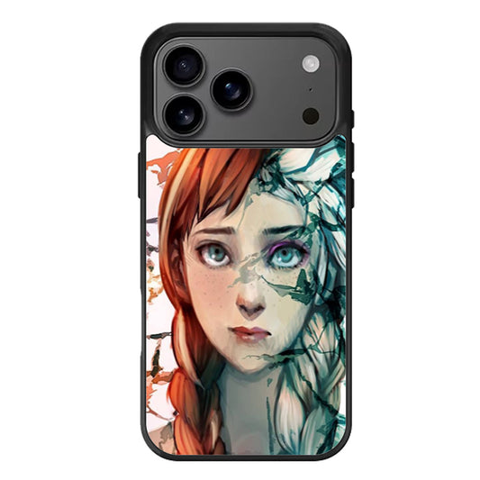 ana and elsa frozen face art iPhone 17 Pro Max Case