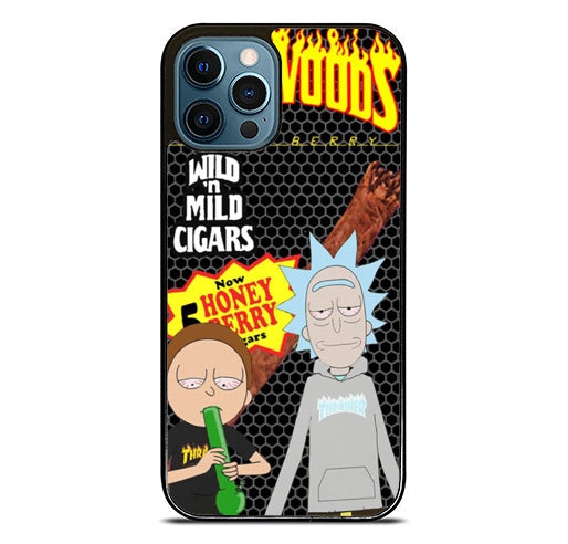 backwoods black rick morty iPhone 12 Pro Max Case