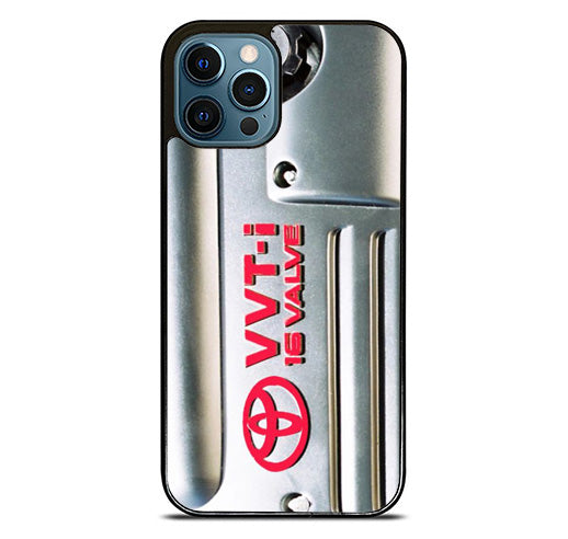 Toyota Engine VVT-I 16Valve Silver iPhone 12 Pro Max Case