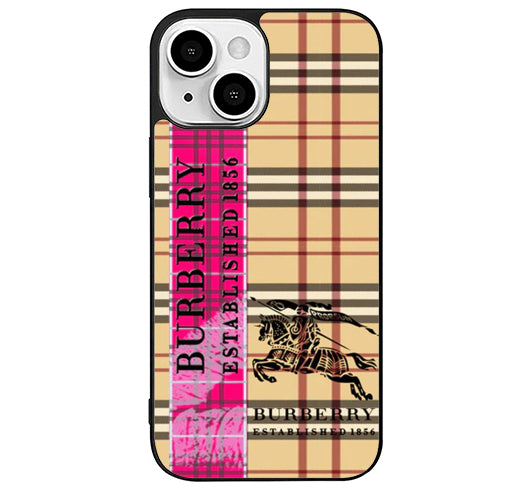 burberry combine striped iPhone 13 Case