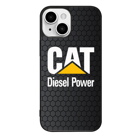 CAT Caterpiilar Black Hexagon iPhone 13 Case