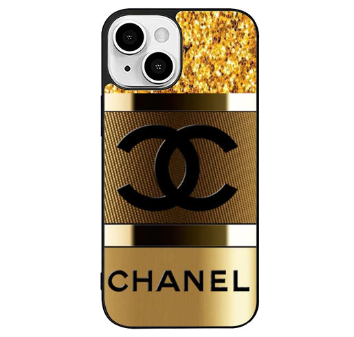 cchanel gold cover iPhone 13 Case