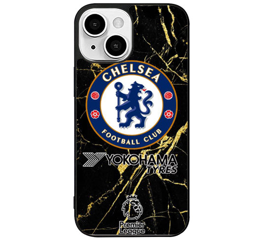 Chelsea FC Black Marble iPhone 13 Case