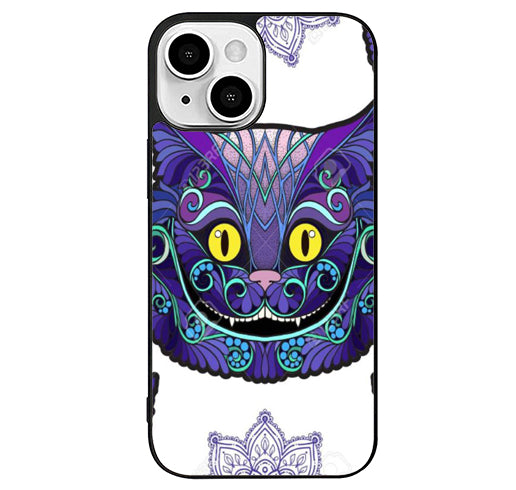 Cheshire Cat Pattern Head Alice iPhone 13 Case