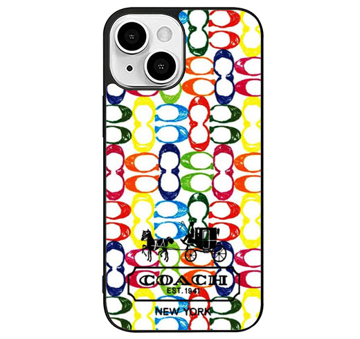 Coach Colorfull Logo iPhone 13 Case