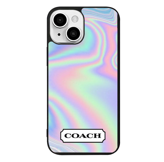 Coach NY Logo Holographic iPhone 13 Case