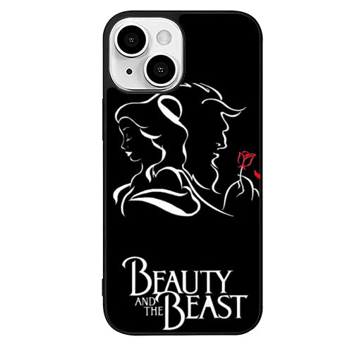 Disney Beauty And The Beast Black iPhone 13 Case