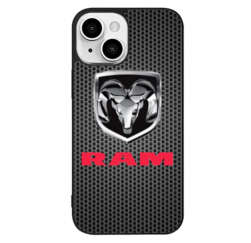 Dodge RAM Black Carbon iPhone 13 Case