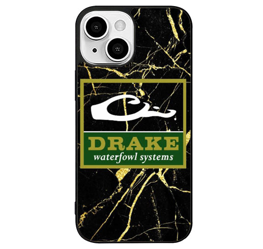 Drake Waterfowl Black Marble iPhone 13 Case