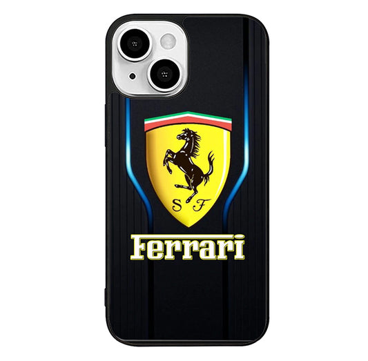 Ferrari Logo Black Line iPhone 13 Case