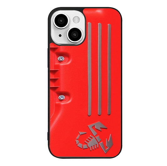 Fiat Abarth Red Engine iPhone 13 Case